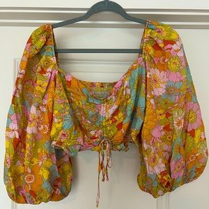 Show me your Mumu Jenna Top in Groovy Blooms